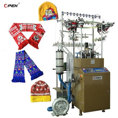 600 set/mese Macchina per la maglieria di cappelli e sciarpe per la produzione di sciarpe da football