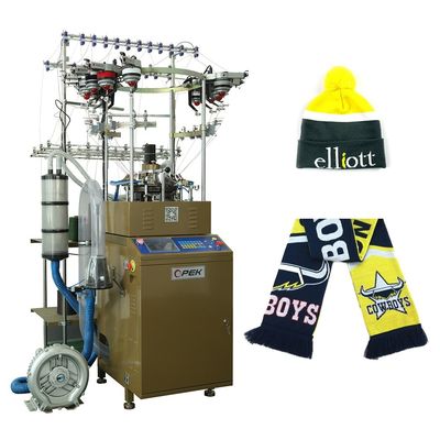 800 pcs/day Produzione OPEK Automatic Jacquard Scarf Making Machine per i negozi di abbigliamento