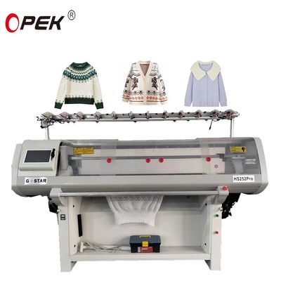 Macchine per maglioni piatti Jacquard per uomo con metodo di maglieria a doppia maglia