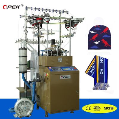 Sistema di controllo computerizzato ad alta velocità OPEK 2024 Beanies Machine per la produzione