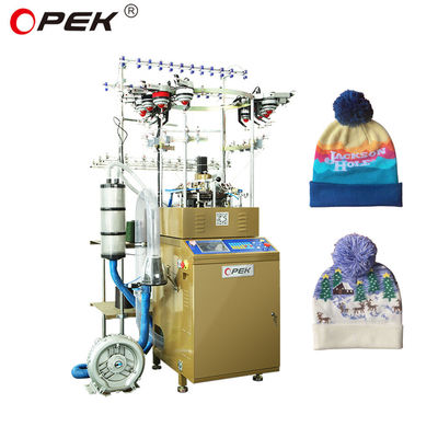 16 Color Jacquard Circular Knitting Machine per la produzione ad alta velocità di sciarpe e cappucci