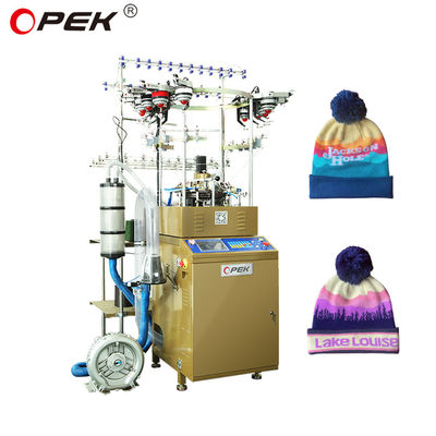 16 Color Jacquard Circular Knitting Machine per la produzione ad alta velocità di sciarpe e cappucci