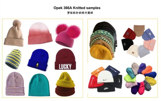 Scale di pesce e Waffle Stitch tessitura cappelli a costole macchina da maglieria con lubrificazione AUTO