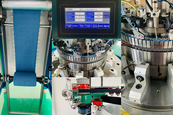 2024 Lavori di tessitura di modelli per cappelli automatici a costole circolari Materiali per macchine da maglieria