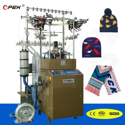 Macchina da maglieria Jacquard a schermo sensoriale completamente computerizzata per cappelli e sciarpe sportive 325 KG