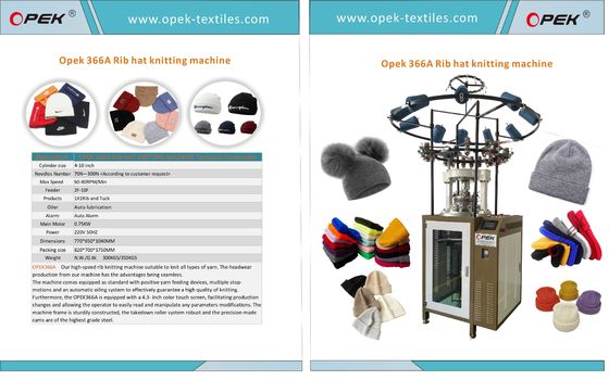 1X1 2X1 2X2 Rib Beanie Knitting Machine per fish scale waffle stitch e cappelli invernali