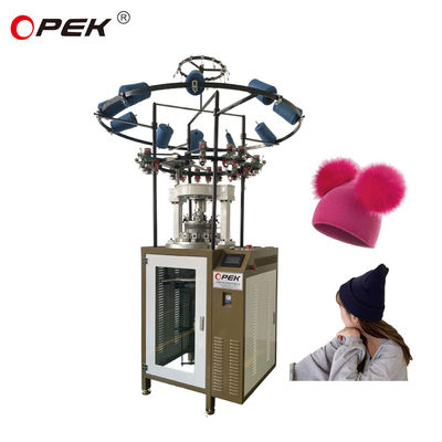 Metodo doppio di maglieria Pesca e Waffle Stitch tessitura cappelli a costole Maglieria