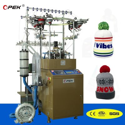 La macchina da maglieria per cappelli e sciarpe Opek Jacquard più performante per officine di riparazione di macchinari