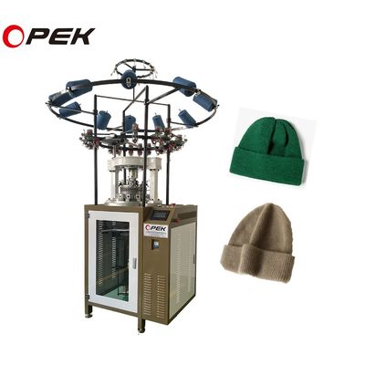 30000sets/month Fish Scale Tuck Rib Hats Tissing Machine con lubrificazione Oiler AUTO