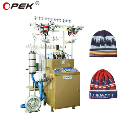 Touch Screen OPEK Scarf Jacquard circolare e cappello macchina da maglieria di 9 pollici di diametro cilindro