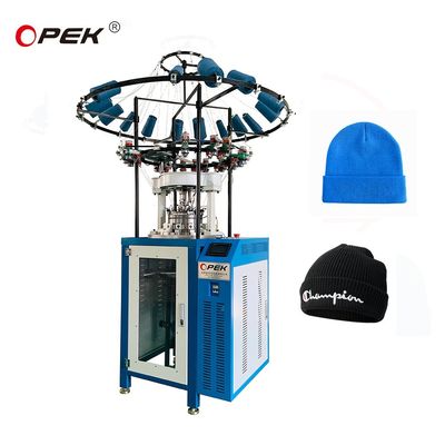 Alta produttività automatica 9 pollici rotondo cappello a costole cappello Beanie macchina da OPEK