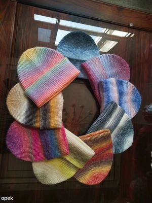 Alta produttività automatica 9 pollici rotondo cappello a costole cappello Beanie macchina da OPEK