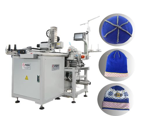 Macchina da cucire a testa di cappello a maglia completamente automatica per 300-400pcs/ora