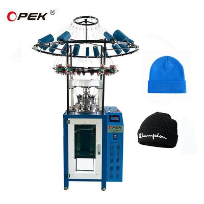 Controllo completamente computerizzato OPEK High Speed Rib Hat Cap Beanie Circular Knitting Machine