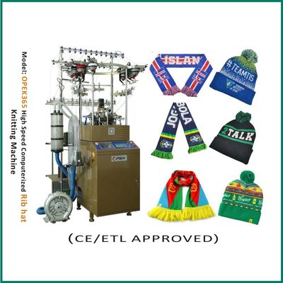 Macchina a maglia ad alta velocità di OPEK 800 pezzi/giorno Capacità di produzione per cappelli da beanie