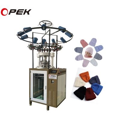 Warp Knitting Style OPEK 2024 Hip Pop Fashion Ribbed Beanie Machine con velocità di 80 RPM