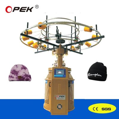 OPEK Macchina per copricapo senza cuciture per cuciture circolari completamente automatica con allarme automatico