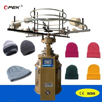 1080*680*1700mm High Speed Rib Beanie Knitting Machine per la maglieria circolare