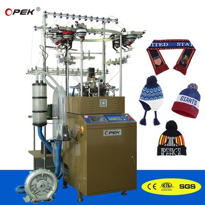 Dispositivo touch screen Jacquard ad alta velocità Legami circolari di piccolo diametro per cappelli e sciarpe