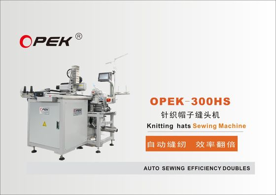 1.5KW OPEK-300HS Automatic Hat Sewing Machine per la cucitura di cappelli in negozi di abbigliamento