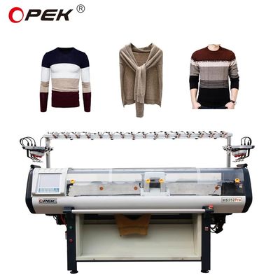 Metodo di tricotaggio doppio 650 KG 52 Inch Computerizzata Flat Knitting Machine per maglioni