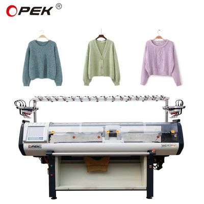 Metodo di tricotaggio doppio 650 KG 52 Inch Computerizzata Flat Knitting Machine per maglioni
