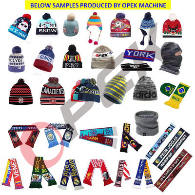 OPEK Man Fashion Beanie and Cap Knitting Machine Alimentata da tecnologia servomotore