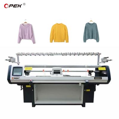 Metodo di maglieria doppia Jacquard Flat Knitting Machine per applicazioni versatili