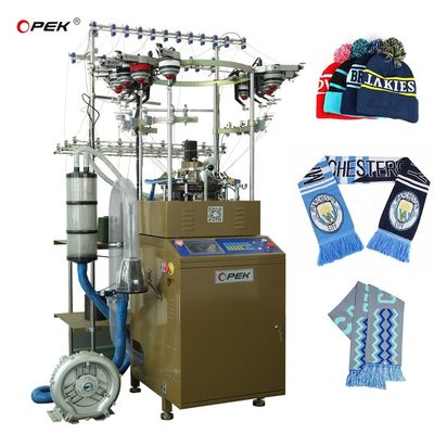 Home Alta velocità Jacquard Calcio Cappello Cap Making Machine 16 opzioni di colore