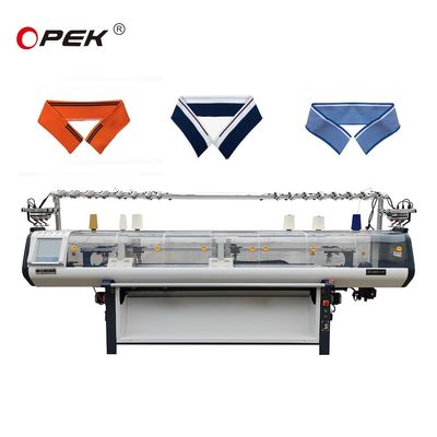 80 pollici computerizzato Jacquard maglione che rende la macchina a maglia piatta per la maglietta Collare Trim