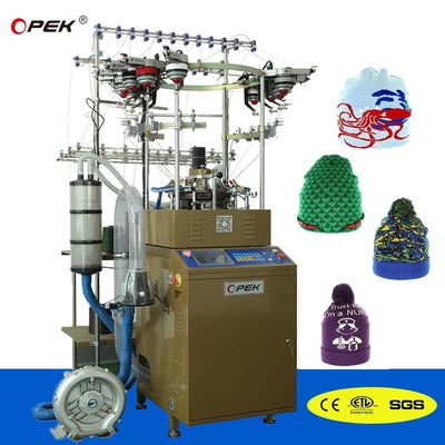Cappella macchine calzini Lot Cappello invernale macchina di tessitura con allarme completamente automatico