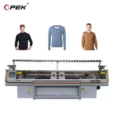 Macchina a maglia piatta completamente Jacquard 650 KG doppio sistema 52 pollici per la produzione domestica