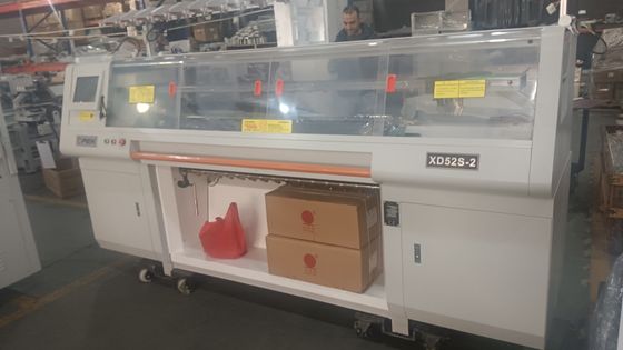 Macchina avanzata di maglieria a doppio sistema a carrello singolo per maglioni multifunzionali