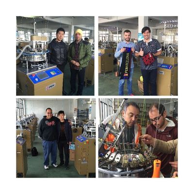 Touch Screen Opek Stitching Slouch Beanie Hat Making Machine con allarme completamente automatico
