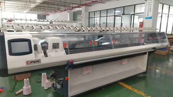 Advanced 12gg Double Carriage Four System Flat Knitting Machine per la maglieria superiore