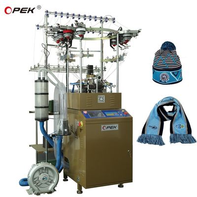 Macchina Opek per sciarpe e cappuccio in cashmere Jacquard completamente automatico