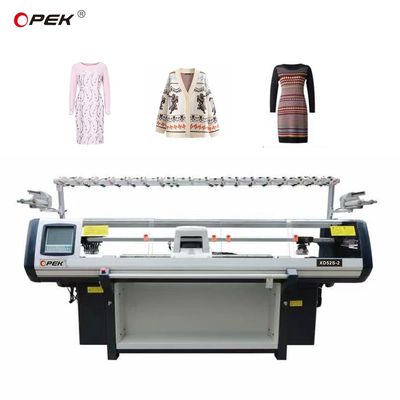 Sistema doppio di maglieria a forma completa 52 pollici Flat Knitting Machine Metodo di maglia