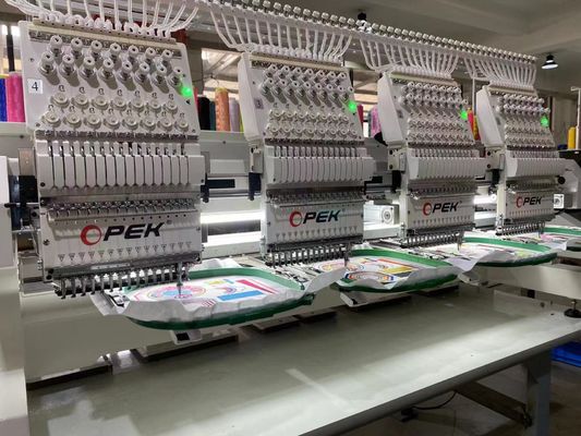 2800*1200mm Dimensione del tavolo da lavoro Macchina per ricamo di cappelli computerizzata a più aghi industriale
