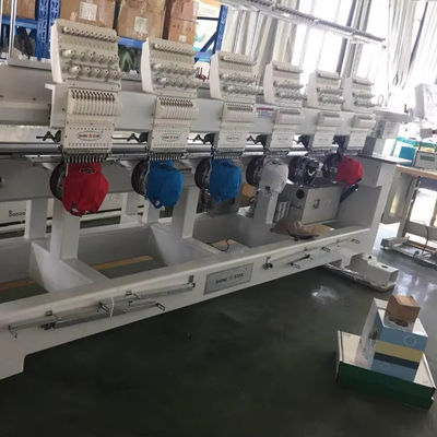 Intervallo della testa 400mm 6 teste 12 15 aghi Macchina di ricamo per cappello