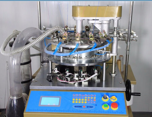 Macchina di maglieria digitale ad allarme completamente automatico per sciarpe a cappello a maglia in stile warp