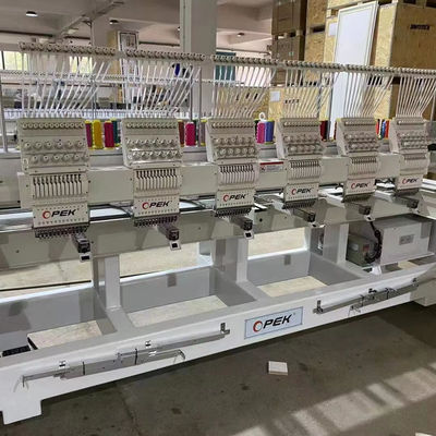 110V-220V Macchina di ricamo per computer a 6 teste integrata per area di ricamo massima 400*450mm