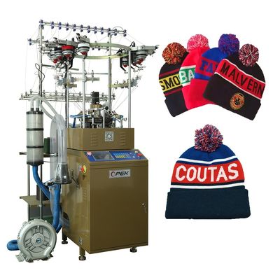 Macchine per la maglieria a velocita' elevata di cappelli e cappelli circolari
