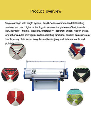 72 pollici macchina a maglieria completamente automatica con sistema Jacquard computerizzato