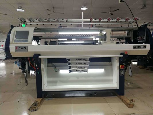 Macchina di maglieria piatta computerizzata per maglioni completamente jacquard