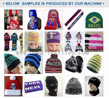 Macchina avanzata per la fabbricazione di cappelli per sciarpe Jacquard a servomotore