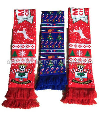 600pcs/day Football Fan Scarf Knitting Machine con velocità di produzione veloce