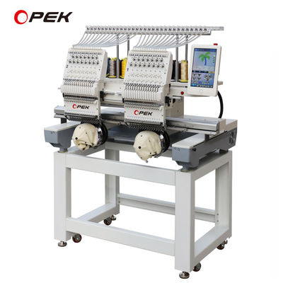 KOBAN Rotary Hook High Speed 2 Double Heads Computerized Embroidery Machine per il ricamo piatto su cappelli