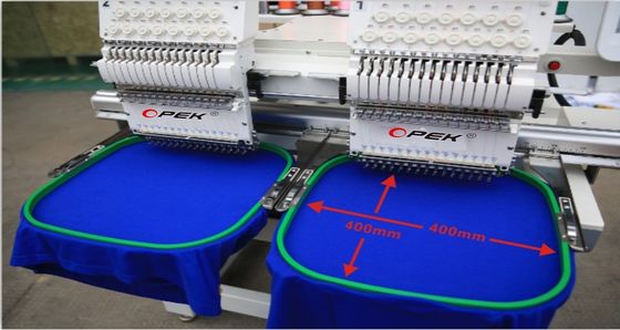 KOBAN Rotary Hook High Speed 2 Double Heads Computerized Embroidery Machine per il ricamo piatto su cappelli
