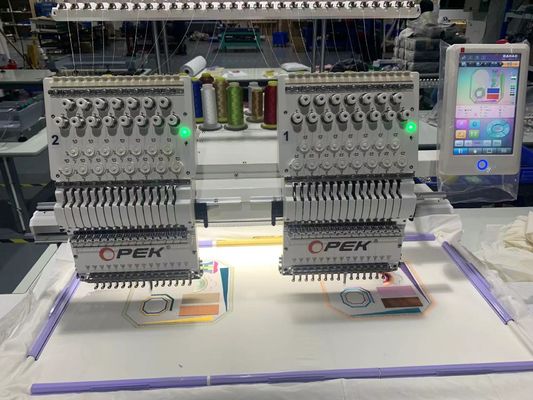 110V-220V alimentazione integrata 2 teste macchina di ricamo computerizzata per 14 lingue