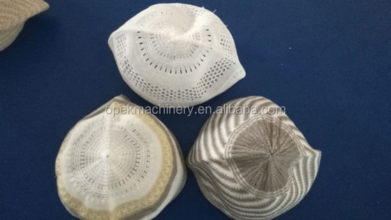Macchina da maglieria a curvatura circolare Jacquard per la maglieria a cappello musulmano computerizzata a domicilio